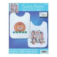 Tobin Baby Stamped Cross Stitch Kit Baby Bibs