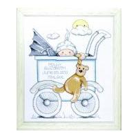 Tobin Baby Counted Cross Stitch Kit Buggy Boy Sampler 37.5cm x 32.5cm