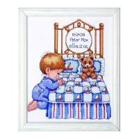 Tobin Baby Counted Cross Stitch Kit Bedtime Prayer Boy Sampler 27.5cm x 35cm