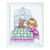 tobin baby counted cross stitch kit bedtime prayer girl sampler 275cm  ...