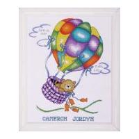 Tobin Baby Counted Cross Stitch Kit Up, Up & Away Sampler 27.5cm x 35cm
