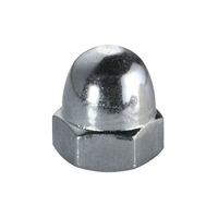 toolcraft 194786 domed cap nuts din 1587 galvanized steel m3 pack 