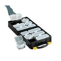 topstore assortment case with 12 removable compartments pack of 5