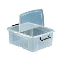 topstore storemaster box with hinged lid 24ltr pack of 10
