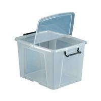topstore storemaster box with hinged lid 40ltr pack of 10