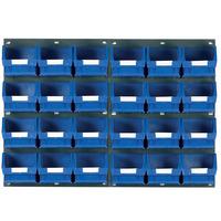 Topstore TC3 Wall Mounted Louvred Panel Kits 2 x TP2 & 24 x TC3 - Blue