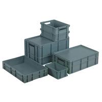 Topstore Euro Container - Full Sided Grey - 600 x 400 x 150mm
