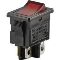 Toggle switch 250 Vac 6 A 2 x Off/On SCI R13-73C-02 RED latch 1 pc(s)