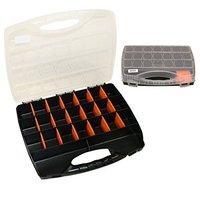 Toolzone Divided Compartment Organiser Plastic Case Box - Small - 320mm