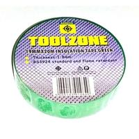 Toolzone Green Pvc Electrical Electricians Insulation Adhesive Tape