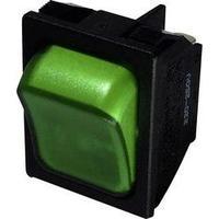 Toggle switch 250 Vac 10 A 1 x Off/On SCI R13-87B-02 GREEN latch 1 pc(s)