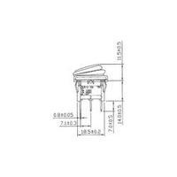 Toggle switch 12 Vdc 16 A 1 x Off/On SCI R13-66B8 latch 1 pc(s)