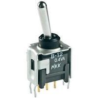 Toggle switch 28 Vdc 0.1 A 2 x On/Off/On NKK Switches B23AP latch/0/latch 1 pc(s)