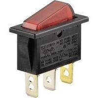 Toggle switch 250 Vac 10 A 1 x Off/On SCI R13-70B-01 RED (250V/AC 150KR) latch 1 pc(s)