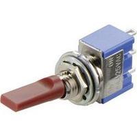 Toggle switch 250 Vac 3 A 2 x On/Off/On Miyama MS 500 H-MF RED latch/0/latch 1 pc(s)