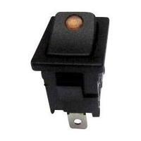 Toggle switch 250 Vac 6 A 1 x Off/On SCI R13-66B2-02 YELLOW (250V/AC 150KR) latch 1 pc(s)