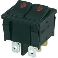 Toggle switch 250 Vac 10 A 2 x Off/(On) SCI R13-33PB2F-02 momentary 1 pc(s)