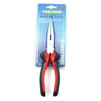Toolzone 8in Satin Finish Long Nose Pliers Red &