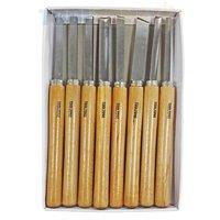 toolzone 8pc woodturning chisel set