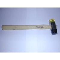 Toolzone 30mm Wood Shaft Rubber And Nylon Face Hammer