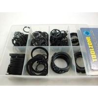 Toolzone External Circlips Snap Rings Large 250pc 20-45mm Set Assorted