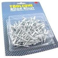 Toolzone 100pc 4mm Rivets