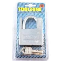 Toolzone 60mm S/brass Shack. Prot Sec Padlock 4 Keys