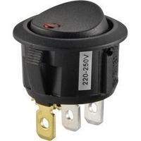 Toggle switch 250 Vac 10 A 1 x Off/On SCI R13-208B2-02 RED (250V/AC 150KR) latch 1 pc(s)