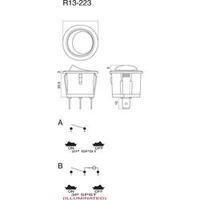 Toggle switch 250 Vac 10 A 1 x O...