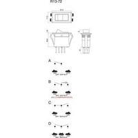 Toggle switch 250 Vac 10 A 1 x O...