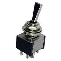 Toggle switch 250 Vac 3 A 2 x On/Off/On SCI TA203F1 latch/0/latch 1 pc(s)