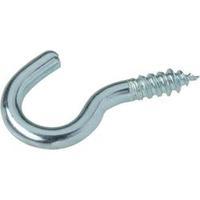 TOOLCRAFT 828108 Screw hooks Galvanised steel 50 pc(s)