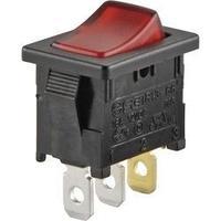 Toggle switch 250 Vac 6 A 1 x Off/On SCI R13-66B-02 GREEN (250V/AC 150KR) latch 1 pc(s)