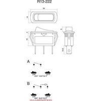 Toggle switch 250 Vac 10 A 1 x O...