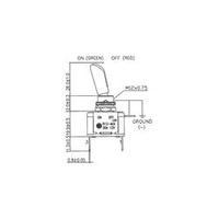 Toggle switch 12 Vdc 30 A 1 x Off/On SCI R13-404AL2 latch 1 pc(s)