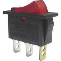 Toggle switch 250 Vac 10 A 1 x Off/On SCI R13-91B-01 RED (250V/AC 150KR) latch 1 pc(s)