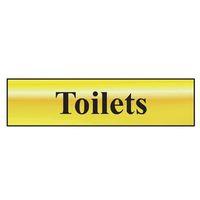 toilets polished brass effect 200 x 50mm