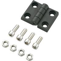 Toolcraft PH-4040-8 Plastic Hinge 60 x 49.5 x 9.5 Inc Screws/Washers