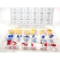 toolzone 76pc spade terminal assortment iin a plastic storage case pl2 ...