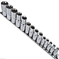 Toolzone 14pc Female Torx Sockets On Rail