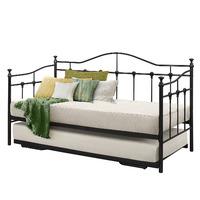 Torino Bed Frame in Black With Trundle