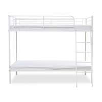 torquay white metal bunk bed
