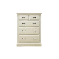 Toulouse Painted Pine Jumbo Two Over Three Drawer Chest