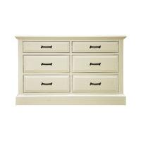 Toulouse Painted Pine Six Drawer Chest
