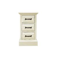 toulouse painted pine narrow bedside cabinet