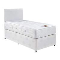 topaz super luxury sprung divan set small single sliding drawer