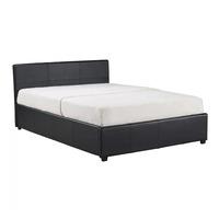toronto leather ottoman bed and eco memory foam mattress small double  ...
