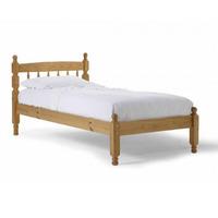 Torino Long Wooden Bed Frame Antique Small Single