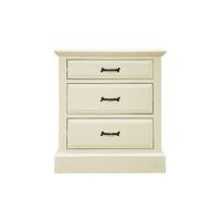 toulouse painted pine three drawer chest