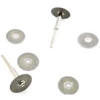 Toolzone Hb263 Diamond Coated Mini Cutting Disc Wheels For Hobby Drills -